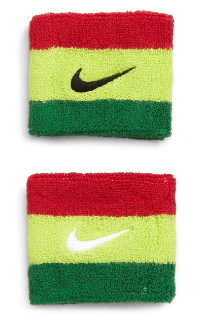 Nike x Olivia Kim Stripe Terry Wristband Gym Red/Volt/Pine Green