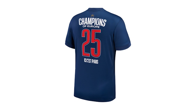Nike x PSG Champions of Europe Collector 2024/25 Authentic Jersey Marine Blue