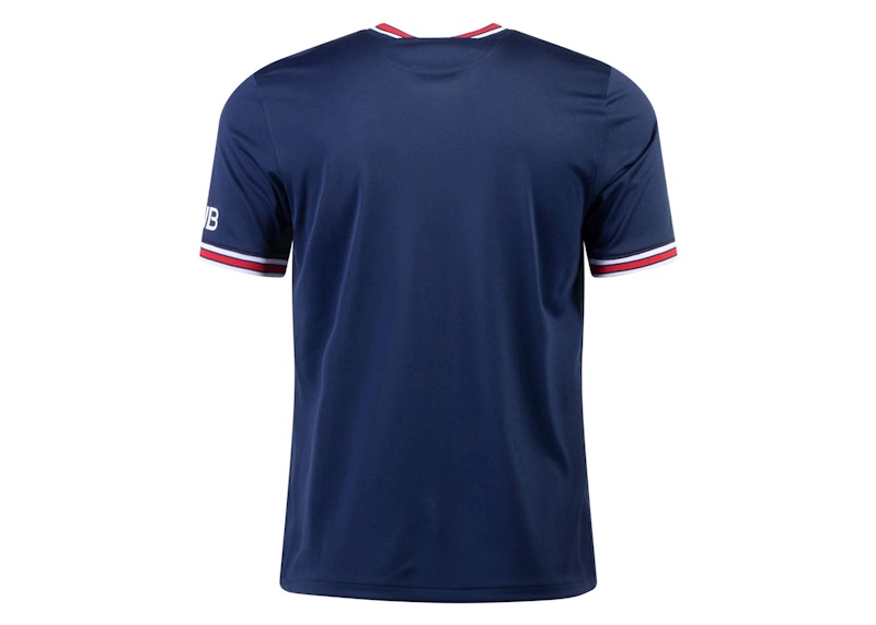 Nike x Paris Saint-Germain 2021/22 Stadium Soccer Home Jersey Blue