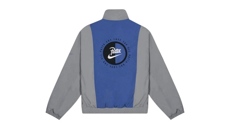 Nike x Patta NRG Track Jacket (Asia Sizing) Particle Grey/Sapphire