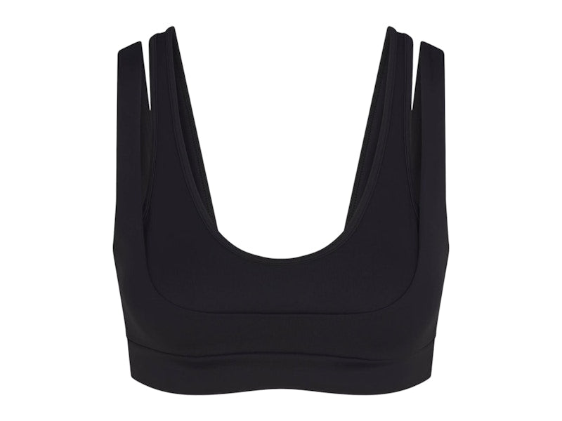Nike x SKIMS Women's Matte Double Strap Scoop Bra Obsidian