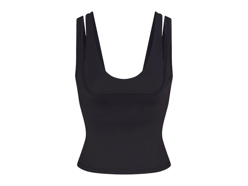 Nike x SKIMS Women's Matte Double Strap Scoop Tank Obsidian