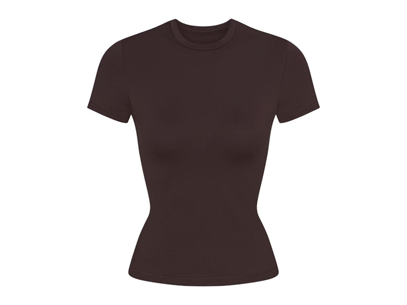 Nike x SKIMS Women's Matte Padded Baby Tee Dark Sepia