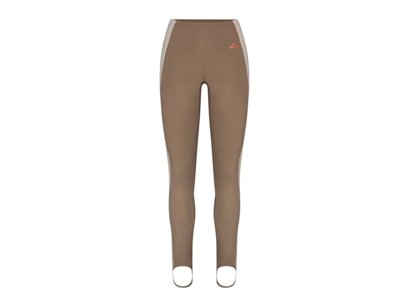 Nike x SKIMS Women's Shine Drawcord Stirrup 26" Legging Truffle/Stone