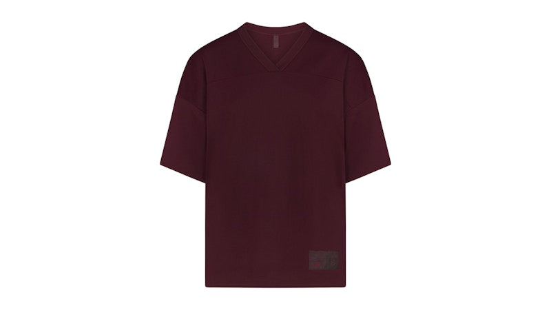 Nike x SKIMS Women's Airy V-Neck Oversized Top Currant