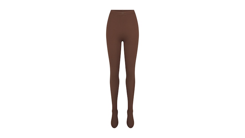 Nike x SKIMS Women's Matte Footsie Grip Legging Dark Sepia