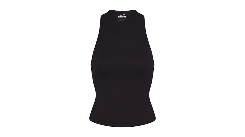 Nike x SKIMS Women's Matte Mock Neck Racer Tank Obsidian