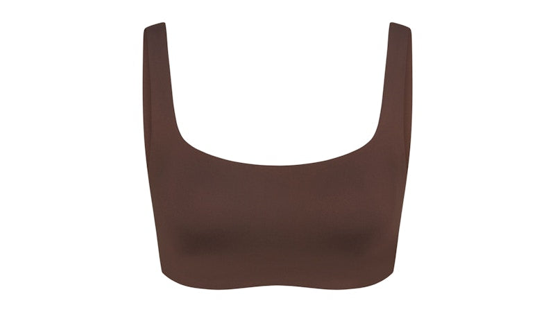 Nike x SKIMS Women's Matte Scoop Neck Bra Dark Sepia