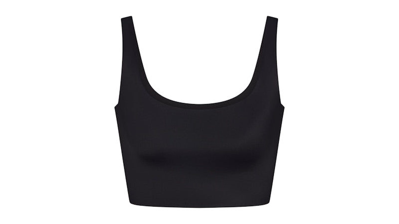 Nike x SKIMS Women's Shine Scoop Neck Bra Top Obsidian