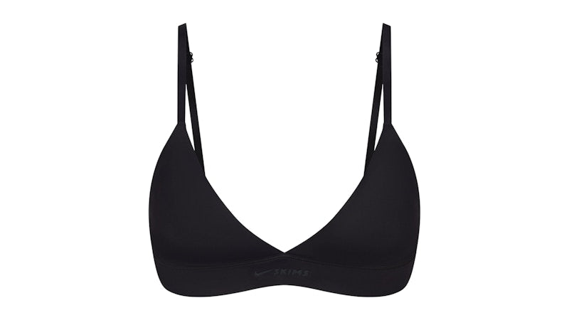 Nike x SKIMS Women's Shine Triangle Bra Obsidian