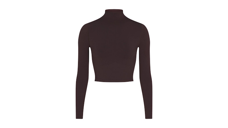 Nike x SKIMS Women's Vintage Seamless Mock Neck Crop Top Phoenix