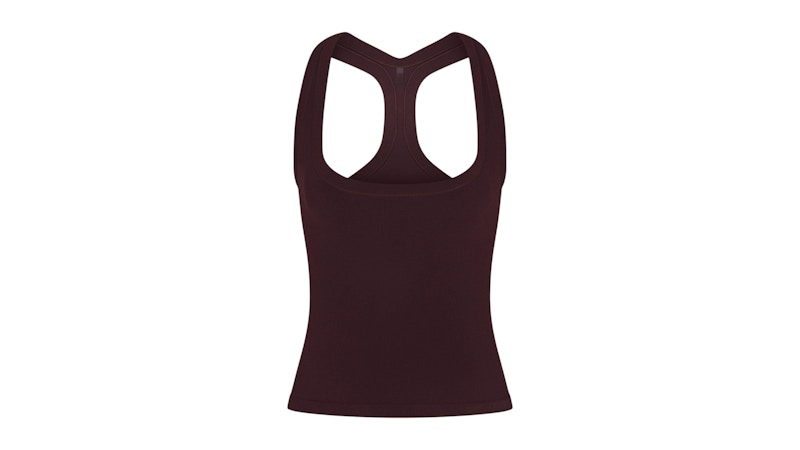 Nike x SKIMS Women's Vintage Seamless Racer Back Tank Currant