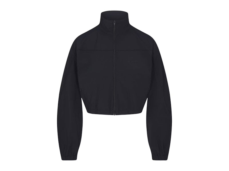 Nike x SKIMS Women's Woven Nylon Crop Jacket Obsidian