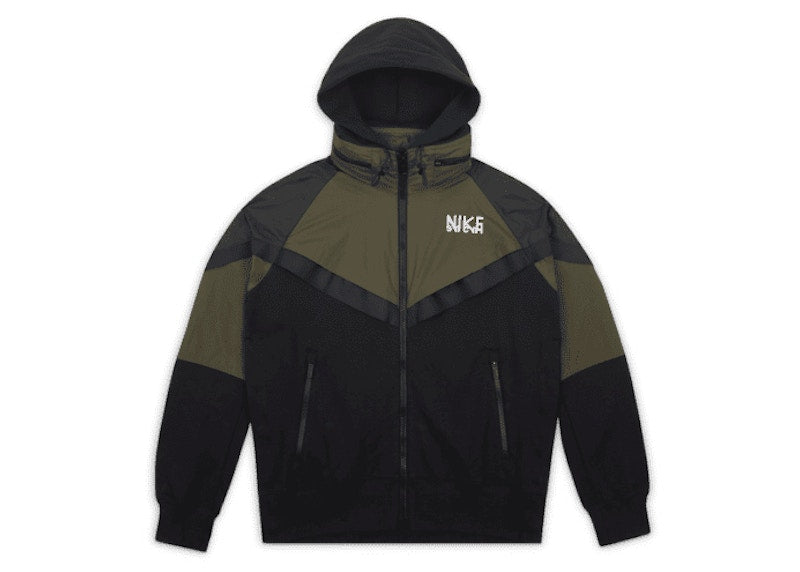 Nike x Sacai Full Zip Hoodie (Asia Sizing) Khaki
