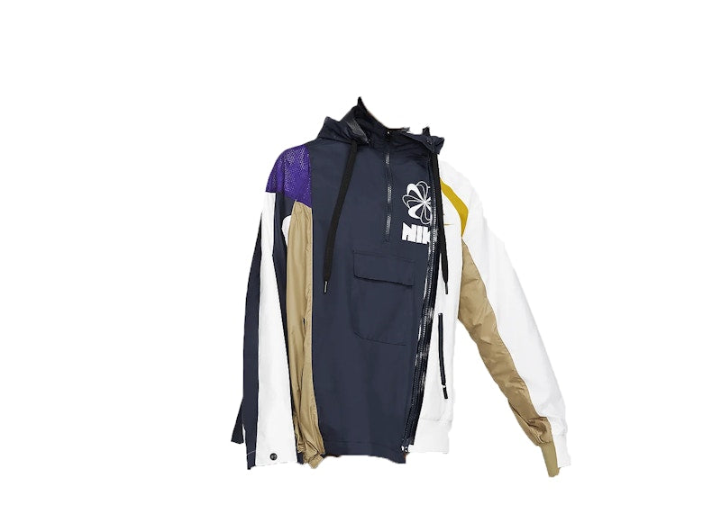 Nike x Sacai Women's Doulbe Zip Jacket Obsidian/Court Purple