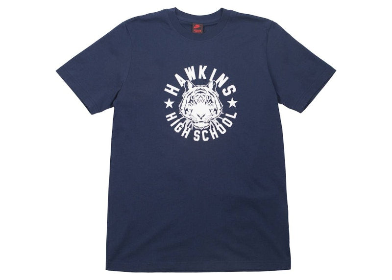 Nike x Stranger Things Hawkins High Tee Navy Blue