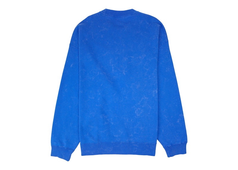 Nike x Stussy Acid Wash Crew Fleece (Asia Sizing) Blue
