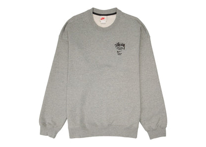 Nike x Stussy International Crewneck Sweatshirt (Asia Sizing) Heather Grey