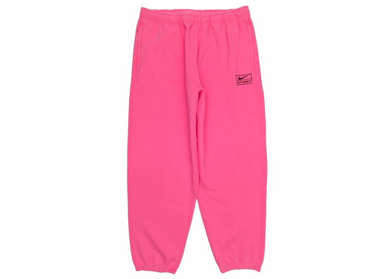 Nike x Stussy Washed Sweatpants Pink