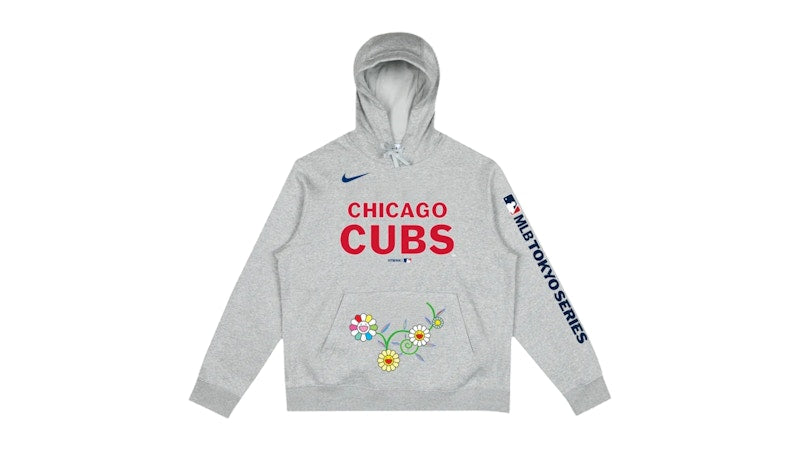 Nike x Takashi Murakami x MLB World Tour Tokyo Series 2025 Cubs Hoodie Grey