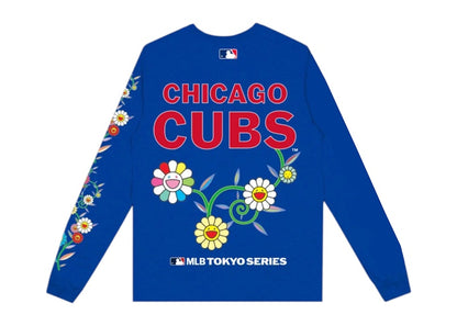 Nike x Takashi Murakami x MLB World Tour Tokyo Series 2025 Cubs L/S Tee Blue