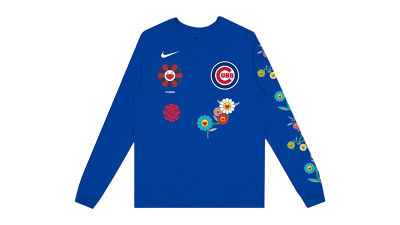 Nike x Takashi Murakami x MLB World Tour Tokyo Series 2025 Cubs L/S Tee Blue