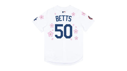 Nike x Takashi Murakami x MLB World Tour Tokyo Series 2025 Dodgers Betts Jersey White