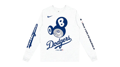 Nike x Takashi Murakami x MLB World Tour Tokyo Series 2025 Dodgers L/S Tee White