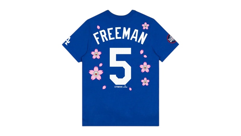 Nike x Takashi Murakami x MLB World Tour Tokyo Series 2025 Freeman Dodgers S/S Tee Blue