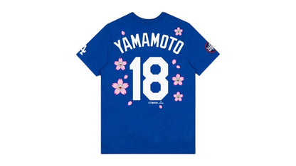 Nike x Takashi Murakami x MLB World Tour Tokyo Series 2025 Yamamoto Dodgers S/S Tee Blue