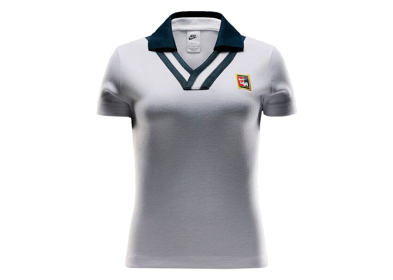 Nike x YOON Women's Short-Sleeve Polo White/Armory Navy