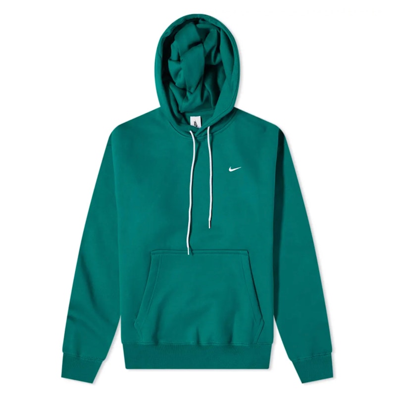 Nike Lab Solo Swoosh Fleece Hoodie Mystic Green