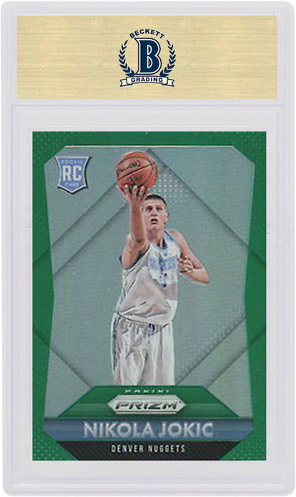 Nikola Jokic 2015 Panini Prizm Rookie Green #335 (PSA or BGS Graded)