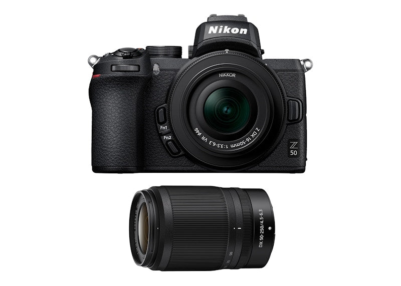 Nikon Z 50 DX-format Mirrorless Camera w/ NIKKOR Z DX 16-50mm & 50-250mm VR Lens 1632