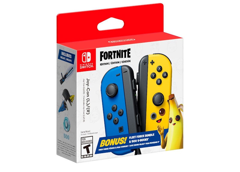 Nintendo Joy-Con (L-R) Fortnite Fleet Force Bundle Blue/Yellow
