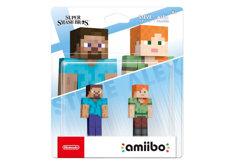 Nintendo Super Smash Bros Steve / Alex amiibo