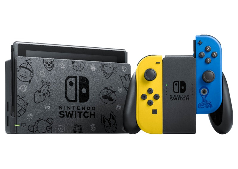 Nintendo Switch Fortnite Wildcat Console Bundle HADSKFAGE Yellow/Blue