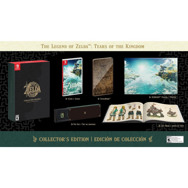 Nintendo Switch Legend of Zelda: Tears of the Kingdom Collector's Edition Video Game (ENG Version)