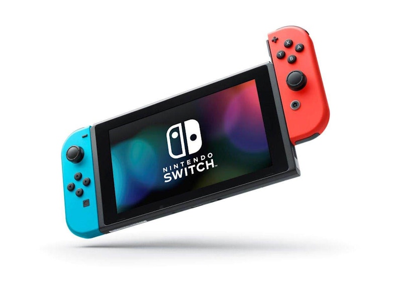 Nintendo Switch Mario Kart 8 Deluxe Console Bundle HADSKABLD Neon Red/Neon Blue