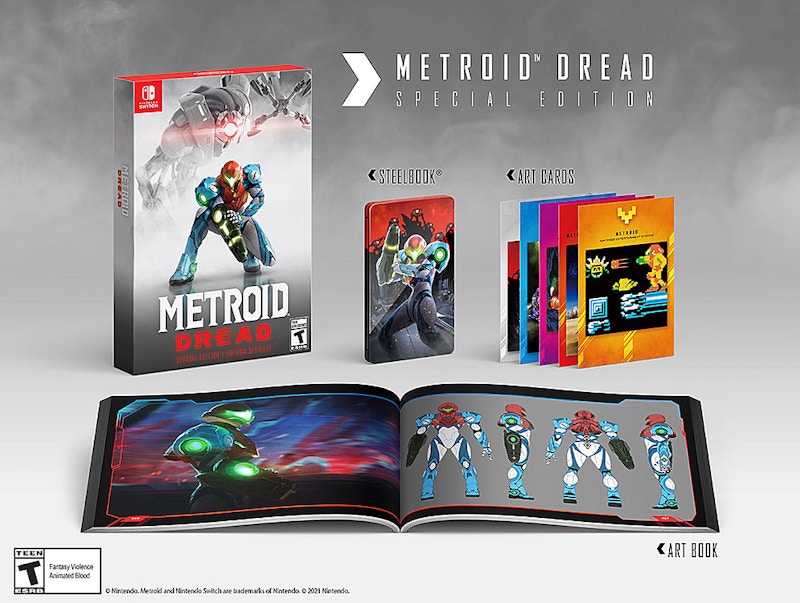 Nintendo Switch Metroid Dread Special Edition Video Game Bundle