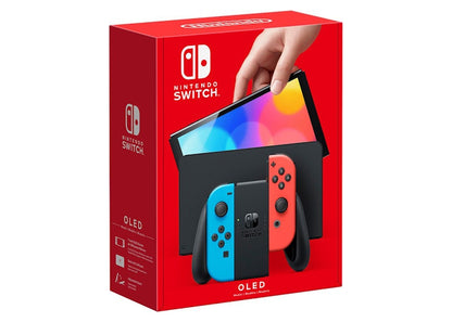 Nintendo Switch (OLED) HEGSKABAA USZ Neon Red/Neon Blue