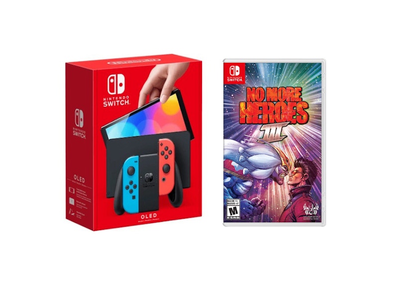 Nintendo Switch OLED with No More Heroes 3 Video Game HEG-S-KABAA-HKG