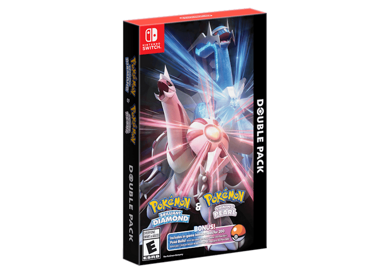 Nintendo Switch Pokemon Brilliant Diamond & Shining Pearl Video Game Bundle