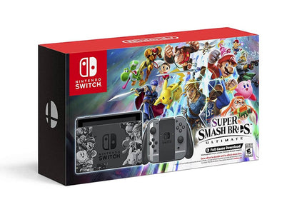 Nintendo Switch Super Smash Bros. Ultimate Edition Console HACSKAELE Grey