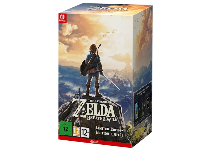 Nintendo Switch Zelda Breath of the Wild Limited Edition with Master Sword Statue Video Game