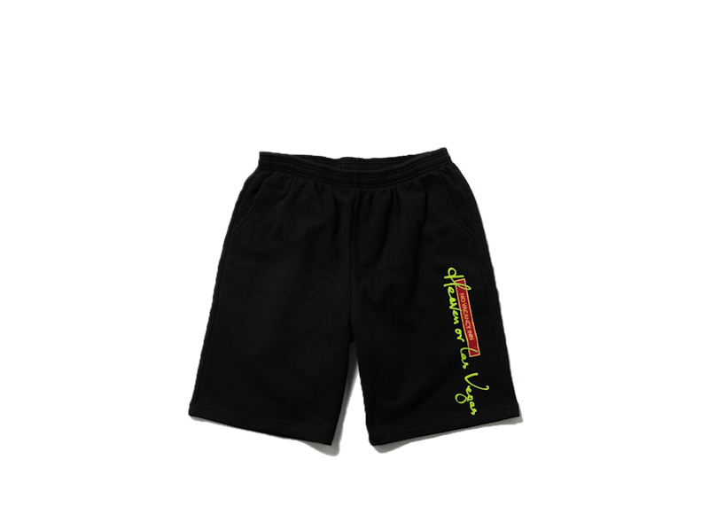 No Vacancy Inn Heaven Or Las Vegas Fleece Shorts Black