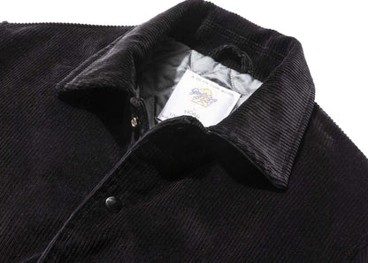 Noah Corduroy Varsity Jacket Black