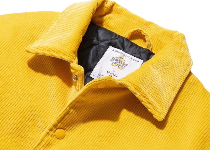 Noah Corduroy Varsity Jacket Lemon