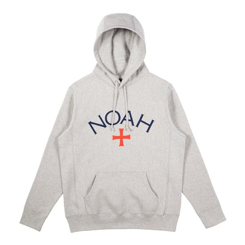 Noah Core Logo Hoodie Heather Grey