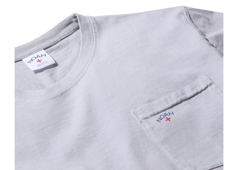 Noah Pocket Tee Pale Grey